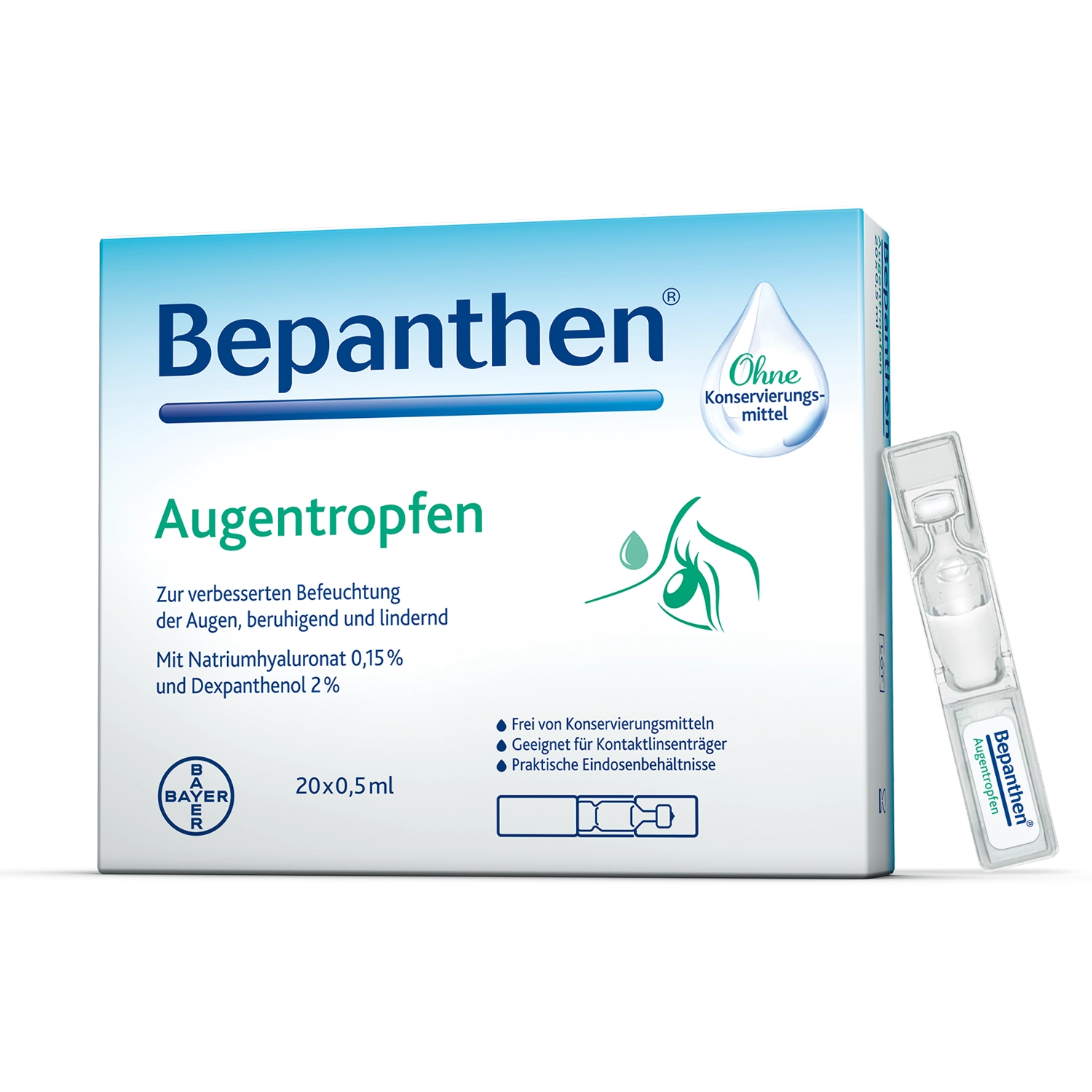 Bepanthen® Augentropfen 20 x 0,5 ml