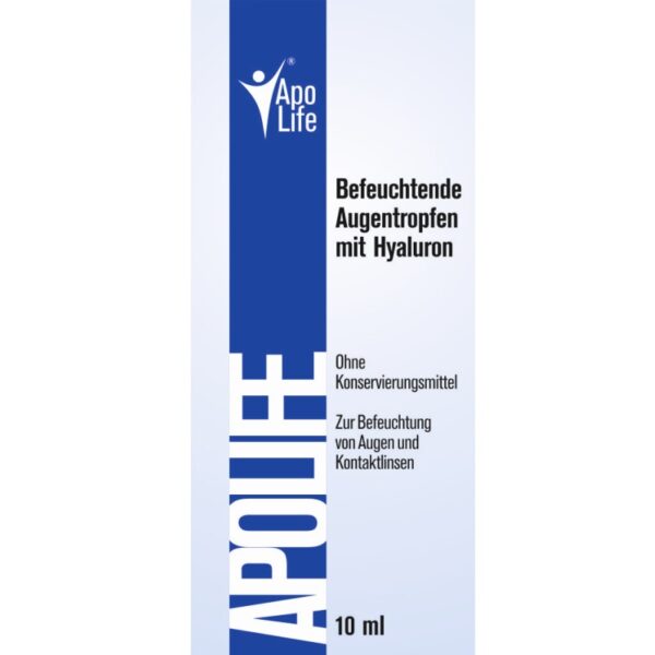 Apolife Befeuchtende Augentropfen mit Hyaluron