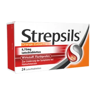 Strepsils-Lutschtabletten Orange Zuckerfrei